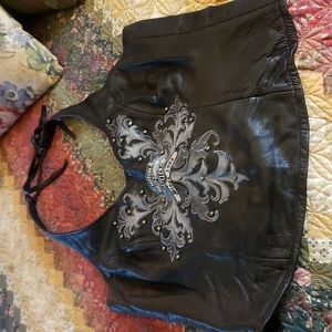 Harley Davidson Leather Halter- Size Medium